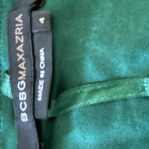 BCBG Maxazria Green 100% Silk Dress -Size 4 - Picture 5 of 6